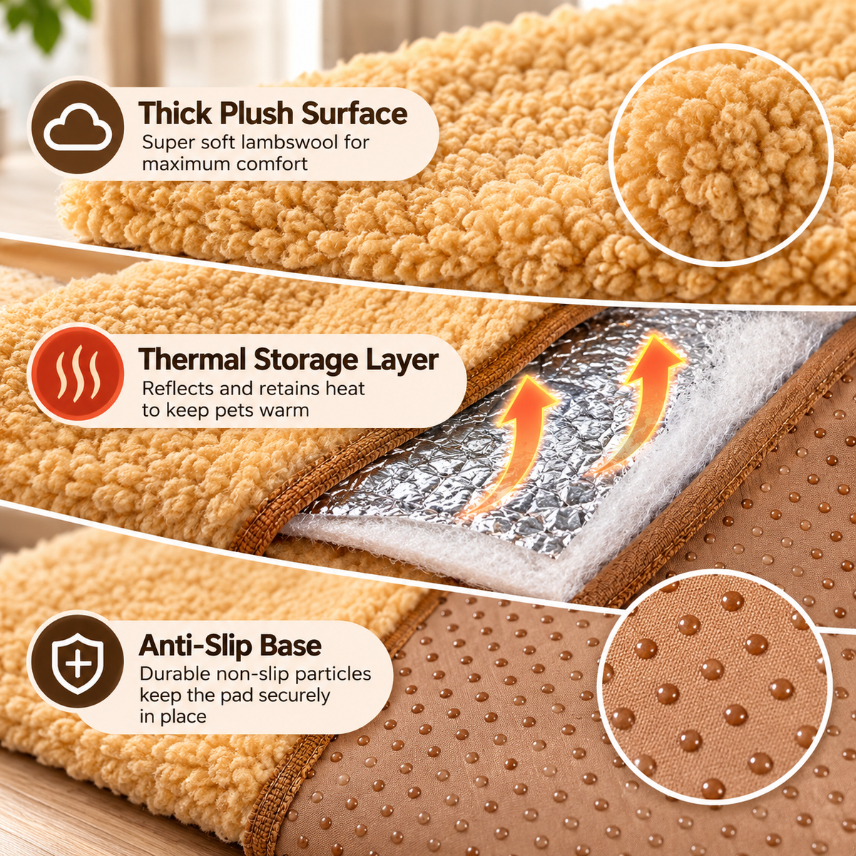 Petora™ self-heating pad