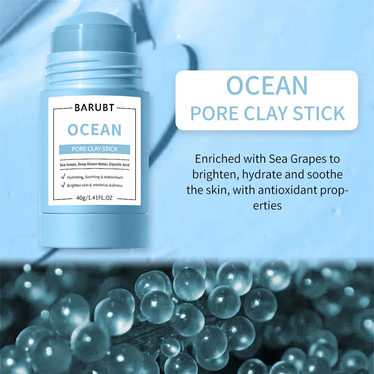 Remove Blackhead Acne Mugwort Solid Mask Cleans Pores Stick Facial Blemish Black Dots Shrink Pores Korean Skin Care Products