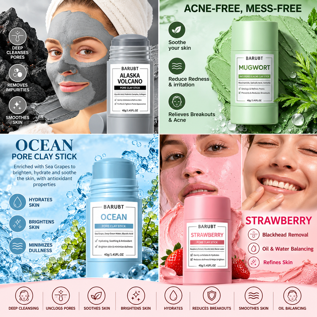 Petora Blackhead Removing Facial Masks