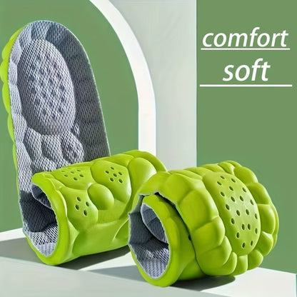 1Pair Sponge Sports Shoe Insoles, Shock-Absorbing, Comfortable, Breathable, for Men, Women, Running Accessories