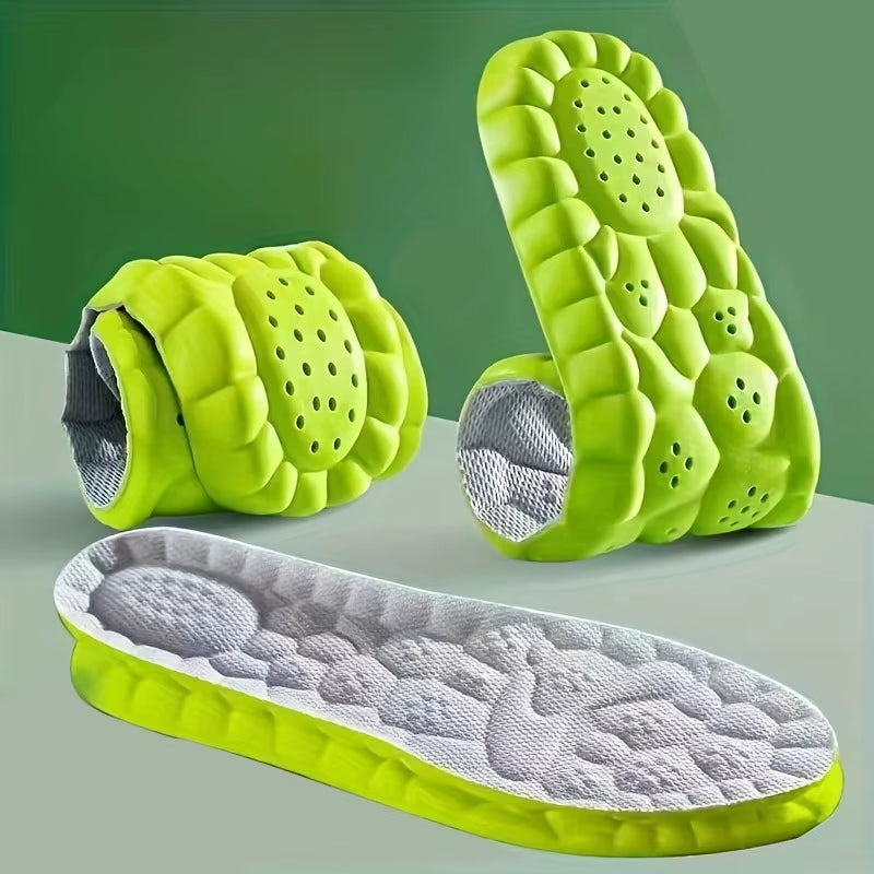 1Pair Sponge Sports Shoe Insoles, Shock-Absorbing, Comfortable, Breathable, for Men, Women, Running Accessories