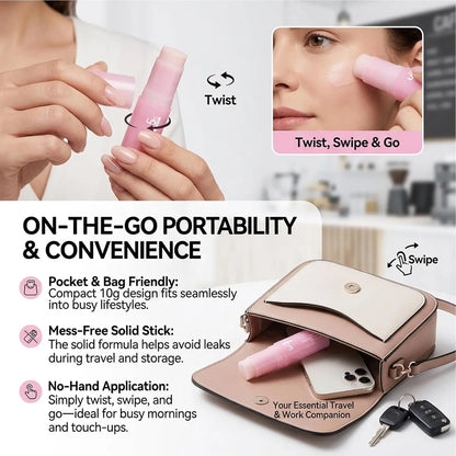 PDRN Pink Collagen Volume Multi Balm Stick |Collagen Balm Stick with Volufiline and NAD, Face & Body Moisturizing Lines and Lips